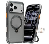 TORRAS Ostand Q3 Air for iPhone 17 Pro Max Case with Real Airbags, Military Grade Protective | Fit for MagSafe for iPhone 17 Pro max cover with Camera Control | Shockproof & Stylish Midnight Black