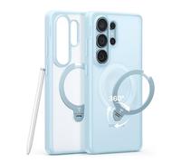 TORRAS Ostand Q3 Spin for Samsung S26 Ultra Case - [360° Rotatable Ring Stand], Compatible with MagSafe, Shockproof Grip Cover for Samsung Galaxy S26 Ultra Case - Blue