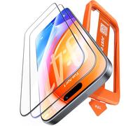 TORRAS Precision-Fit for iPhone 17 Pro Max Screen Protector[12FT Military Grade Shatterproof] UNBREAK TOP 9H+ Glass Screen Protector for iPhone 17 Pro Max Tempered Glass, OneStep Auto-Install, 2 Pack