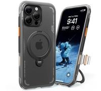 TORRAS Q3 Air 360° Spin Stand for iPhone 16 Pro Case, Fit for MagSafe, Military Grade Protective Case for iPhone 16 Pro Phone Case Ostand with Kickstand Rotatable, Black