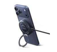 TORRAS Qstand PolarCircle Qi2.2 Wireless Charger, 25W Fast Cooling Magnetic Phone Charger, Wireless Charging Pad with 360° Spin Stand, with 1.5m Type-C Cable, Black (Without Plug)