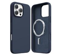 TORRAS Silicone for iPhone 16 Pro case, Real Liquid Silicone, Compatible with MagSafe, Cloudsoft Touch, 12 FT Military Cushion Protection - Elegant Blue