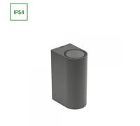 Torre GU10 X2 Wall Light Gray 230V IP54 Gray 152X66X95Mm