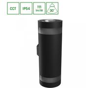 TORRE RING 18W CCT 230V IP54 99x78x240MM BLACK SLI003026CCT_PW