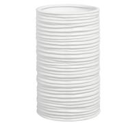 Torre & Tagus 901461 Ripple Ceramic Cylinder Vase, Medium, White