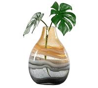 Torre & Tagus 902524B Andrea Swirl Glass Bulb Vase, Short, Amber