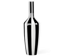 Torre & Tagus Abstract Black and White 15" Tall Ceramic Vase - Modern Decor for Living Room, Bedroom, Entryway