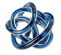 Torre & Tagus Orbit Glass Decor Ball Large - Indigo Blue