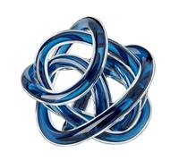 Torre & Tagus Orbit Glass Decor Ball Small - Indigo Blue