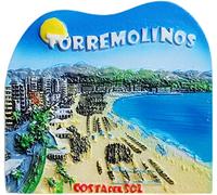 Torremolinos Costa del Sol Spain Magnet Fridge Refrigerator Magnet Decoration Sticker Souvenir Resin Crafts Kitchen Whiteboard