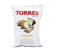Torres Cured Cheese Potato Crisps | | Perfect Snack to be Eaten Straight from the Bag | 150g Bag