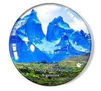 Torres Del Paine Argentina Fridge Magnet Refrigerator Freezer Magnet Souvenir Decoration Magnet Sticker Glass Crafts