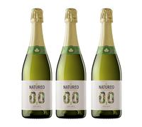 Torres Natureo Sparkling Alcohol Free Wine | Non alcoholic wine | No added flavours, authentic taste ABV 0% | Ideal for Non Drinkers and Drivers | Pack of 3 bottles |75cl