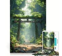Torri Gate Forest Gateway 1000 Pieces Jigsaw Puzzles for Teenagers Recall Upgrade Relaxing Fun Clear Cut Seasonal Gift 38x26cm