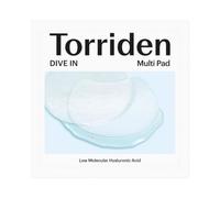 Torriden DIVE-IN Low Molecular Hyaluronic Acid Multi-Pad - 10pcs | Calming & Moisturising | 5D Hyaluronic Acid, Willow Bark AHA, Tea Tree | Korean Toner Pads, Korean Skincare