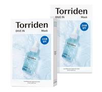 "Torriden Dive-In Low Molecule Hyaluronic Acid Sheet Mask 27ml, K-Beauty-Pack of 10"