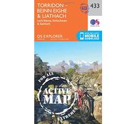 Torridon - Beinn Eighe & Liathach Map | Weatherproof | Loch Maree, Kinlochewe & Gairloch | Ordnance Survey | OS Explorer Active Map 433 | Scotland | Walks | Hiking | Maps | Adventure