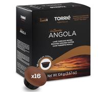 Torrié Angola Coffee Pods Compatible with Dolce Gusto - Premium 100% Angolan Espresso Capsules - Notes of Cocoa, Vanilla & Caramel - Silky Smooth & Balanced Intense Roast - 16 Pods