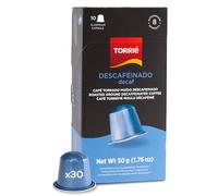 Torrié Coffee Pods Compatible with Nespresso® Original Machines | Aluminium Capsules | Decaf (30 pods)
