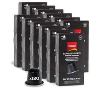 Torrié Coffee Pods Compatible with Nespresso® Original Machines | Aluminium Capsules | Intense Espresso (120 pods)