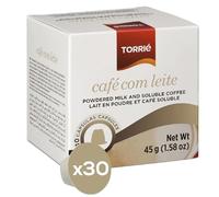 Torrié Latte Capsules for Nespresso® Original Pre-Mixed Coffee & Milk - 30 Pods - Instant Rich Creamy Foam & Gentle Caramel Notes
