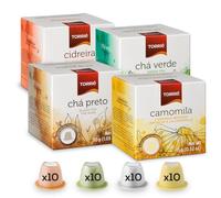 Torrié Variety Pack Tea Pods Compatible with Nespresso® Original Machines | Green, Black, Camomile & Lemon Balm (40 pods)