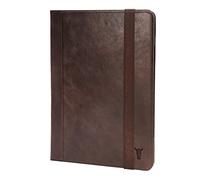 TORRO Case Compatible with iPad Pro 12.9” 6th / 5th / 4th Gen - Genuine Leather iPad Pro 12.9 2022 Case with Stand Function, Apple Pencil Connectivity and Wake Sleep Function (Dark Brown)