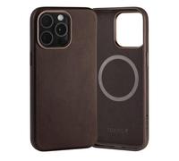 TORRO Case Compatible with iPhone 15 Pro Max - Premium Leather MagSafe Compatible, Slim Bumper Case (Dark Brown)