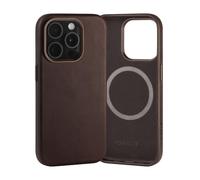 TORRO Case Compatible with iPhone 15 Pro - Premium Leather MagSafe Compatible, Slim Bumper Case (Dark Brown)