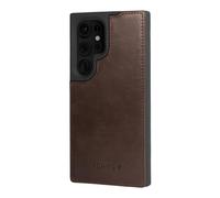 TORRO Case Compatible with Samsung Galaxy S24 Ultra 5G - Premium Leather Bumper Case (Dark Brown)