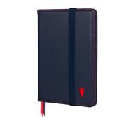 TORRO Genuine Leather Passport Holder with Elastic Band Closure (Navy)