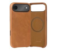 TORRO Leather Bumper Case Compatible with iPhone 17 Air, Tan | Premium Leather, Slim Bumper Case, MagSafe Compatible, Metallic Button Covers, Glass Camera Control Button