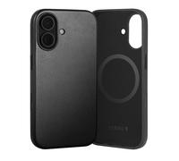 TORRO Leather Bumper Case Compatible with iPhone 17, Black | Premium Leather, Slim Bumper Case, MagSafe Compatible, Metallic Button Covers, Glass Camera Control Button