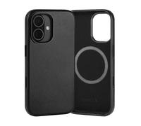 TORRO Leather Bumper Case for iPhone 16, Black | Premium Leather, Slim Profile, Microfibre Lining, Compatible with official MagSafe Chargers