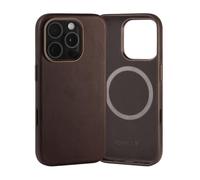 TORRO Leather Bumper Case for iPhone 16 Pro, Dark Brown | Premium Leather, Slim Profile, Microfibre Lining, Compatible with official MagSafe Chargers