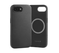 TORRO Leather Bumper Case for iPhone 17e / 16e 6.1" 2026/2025, Black | Premium Leather, Compatible with official MagSafe Chargers, Microfibre Lining, Slim Profile, Metallic Button Covers
