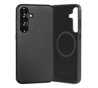 TORRO Leather Bumper Case for Samsung Galaxy S25 Plus 2025, Black | Premium Leather, Microfibre Lining, Slim Profile, Metallic Button Covers, Compatible with official MagSafe Chargers