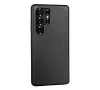 TORRO Leather Bumper Case for Samsung Galaxy S25 Ultra 2025, Black | Premium Leather, Microfibre Lining, Slim Profile, Metallic Button Covers, Compatible with official MagSafe Chargers
