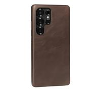 TORRO Leather Bumper Case for Samsung Galaxy S25 Ultra 2025, Dark Brown | Premium Leather, Microfibre Lining, Slim Profile, Metallic Button Covers, Compatible with official MagSafe Chargers