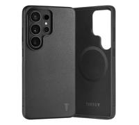 TORRO Leather Bumper Case for Samsung Galaxy S26 Ultra 2026, Black | Premium Leather, Microfibre Lining, Slim Profile, Metallic Button Covers, Compatible with official MagSafe Chargers