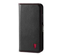 TORRO Leather Case Compatible with iPhone 11 PRO - Genuine Leather Wallet Case/Cover with Card Holder and Stand Function (Black)