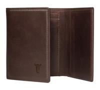 TORRO Leather Trifold Wallet - Premium Leather Trifold Slim Card Wallet for Men with 9 Card Slots and RFID Blocking (Dark Brown)