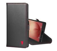TORRO Leather Wallet Case Compatible with Galaxy S26 Ultra, Black | Premium Leather, Card Slots, Kickstand