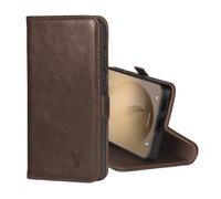 TORRO Leather Wallet Case for Samsung Galaxy S26 2026, Dark Brown | Premium Leather, Wireless Charging Compatible, Stand Function, Microfibre Lining, Card Slots