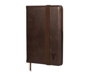 TORRO Passport Holder - Genuine Leather Passport Cover with Elasticated Closure Strap