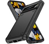 TORRTOWAY Designed for Google Pixel 8 Pro Case 2 in 1 Gift Militay Grade Drop Protective Rugged Heavy Duty Cover Shockproof Case for Pixel 8 Pro Phone Case for Women Men Boy Girl (Black+Black)