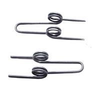 Torsion Spring,2Pcs Wire Diameter 2.0mm Steel DoubleOut 16mm(C)