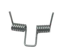 Torsion Spring,2Pcs Wire Diameter 2.0mm Steel DoubleOut 16mm(N)