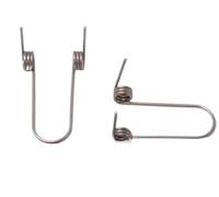 Torsion Spring,2Pcs Wire Diameter 2.0mm Steel DoubleOut 16mm(O)