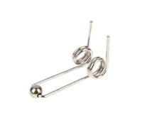 Torsion V-Shaped Spring Single Spiral Spring, 2Pcs Wire Diameter 1.2mm Curling Iron Replacement Double Return Torsion Spring Hair Curling(30mm)